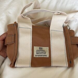 BDG Tan Canvas mini Bag